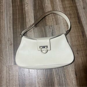 Salvatore Ferragamo Cream Shoulder Bag